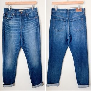 Madewell High Rise Slim Boyjean Boyfriend Jeans
